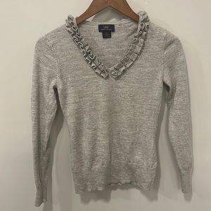 Brooks Brothers Merino Wool 346 Ruffle Neck Sweater